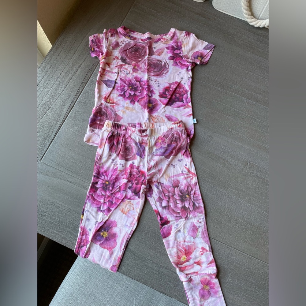 Posh Peanut 12-18 mo floral PJs